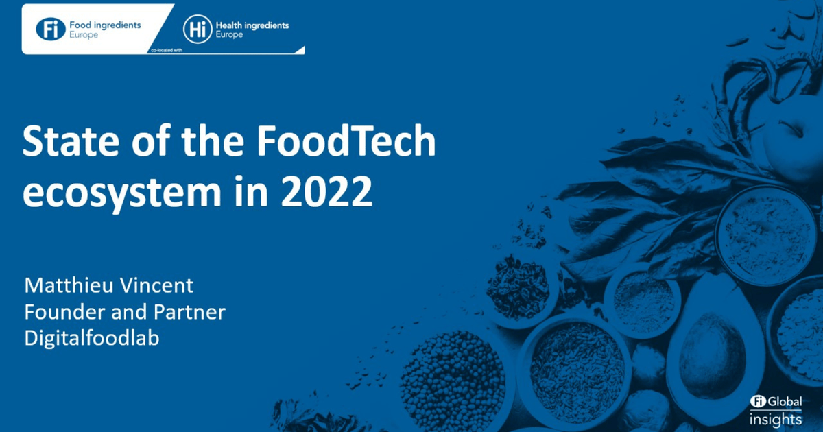 State of the FoodTech ecosystem in 2022 [Webinar]