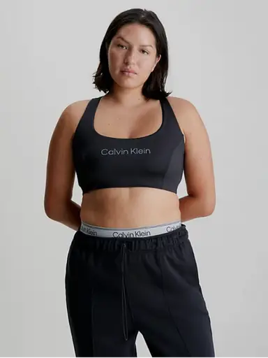 Czarny biustonosz Calvin Klein Underwear z odpinanymi ramiączkami  000QF7257E.PPYX / 08720107310896 - Biustonosze damskie 