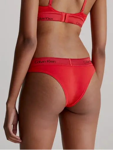 Calvin Klein Underwear Mutanda Slip Logo Nero Donna