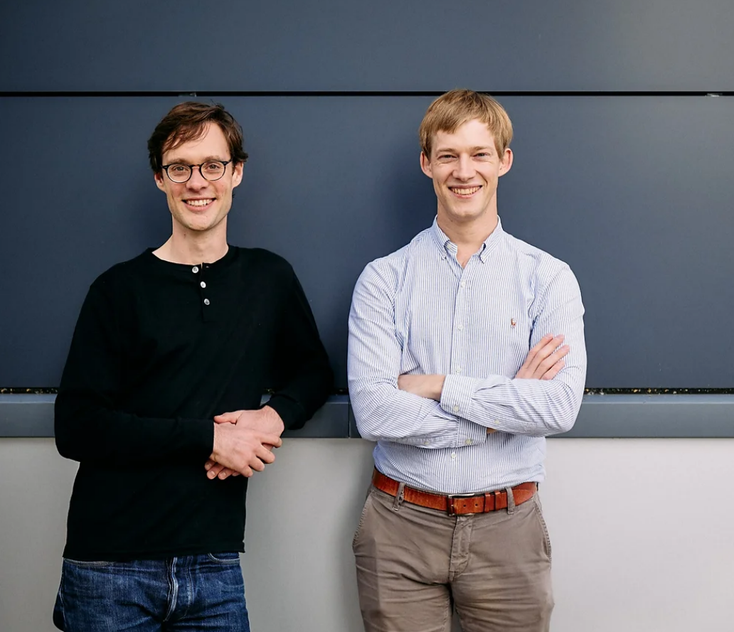 Oxford Ionics founders Tom Harty and Chris Ballance.