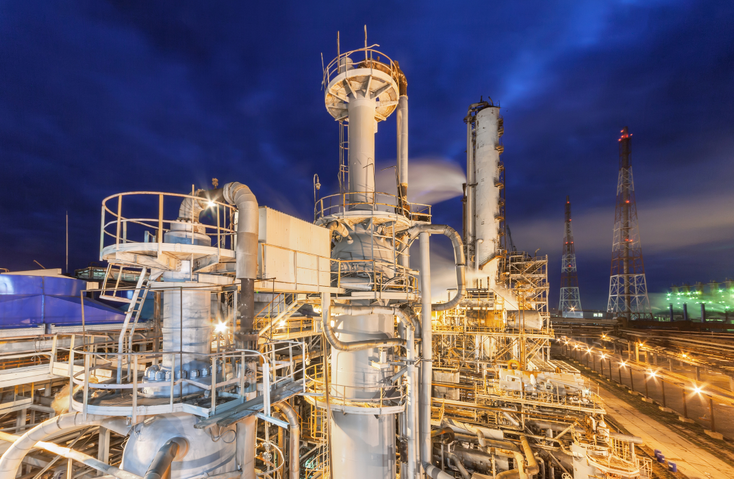A chemical plant A chemical plant