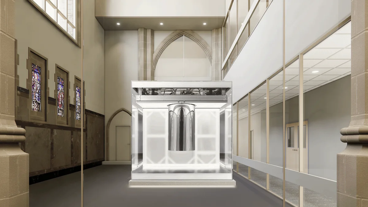 A rendering of the first IBM Quantum System One on a university campus being installed at RPI. A rendering of the first IBM Quantum System One on a university campus being installed at RPI.