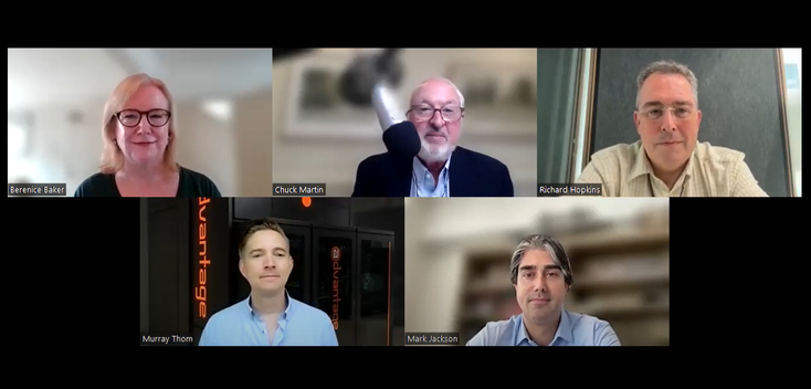 A still from the video round table via Zoom A still from the video round table via Zoom