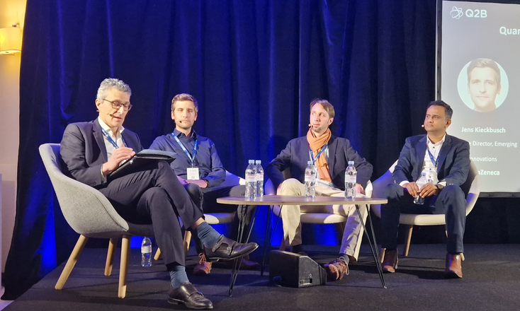 The pharma panel at Q2B Paris The pharma panel at Q2B Paris