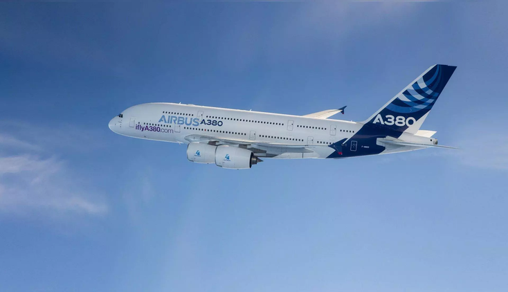 An Airbus 380 An Airbus 380