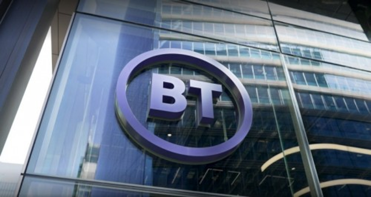 BT logo on the One Braham office BT logo on the One Braham office