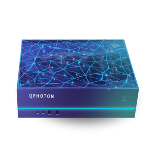 QCI's Entropy Quantum Computer, Dirac, a blue box.