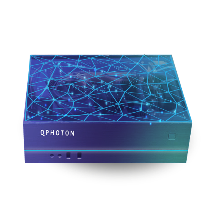 QCI's Entropy Quantum Computer, Dirac, a blue box. QCI's Entropy Quantum Computer, Dirac, a blue box.
