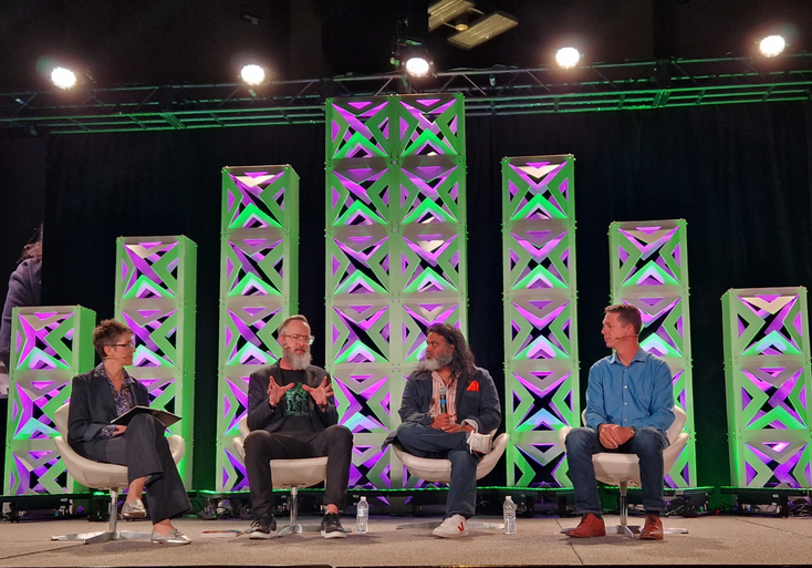 The panel on stage at panel at Applied Intelligence Live! The panel on stage at panel at Applied Intelligence Live!