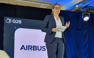 Airbus vice-president of central research and technology Isabell Gradert speaks at Q2B