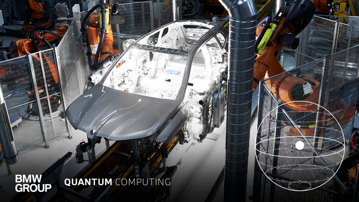 A car on the production line is lit from within. A car on the production line is lit from within.