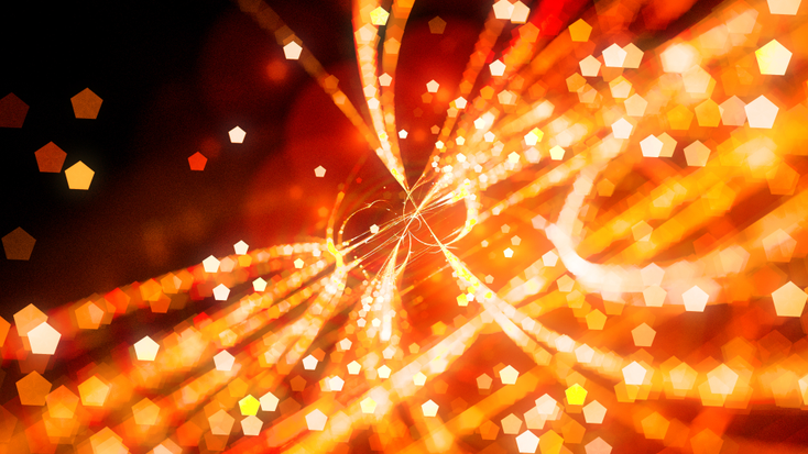 An image of lit lines representing a network An image of lit lines representing a network