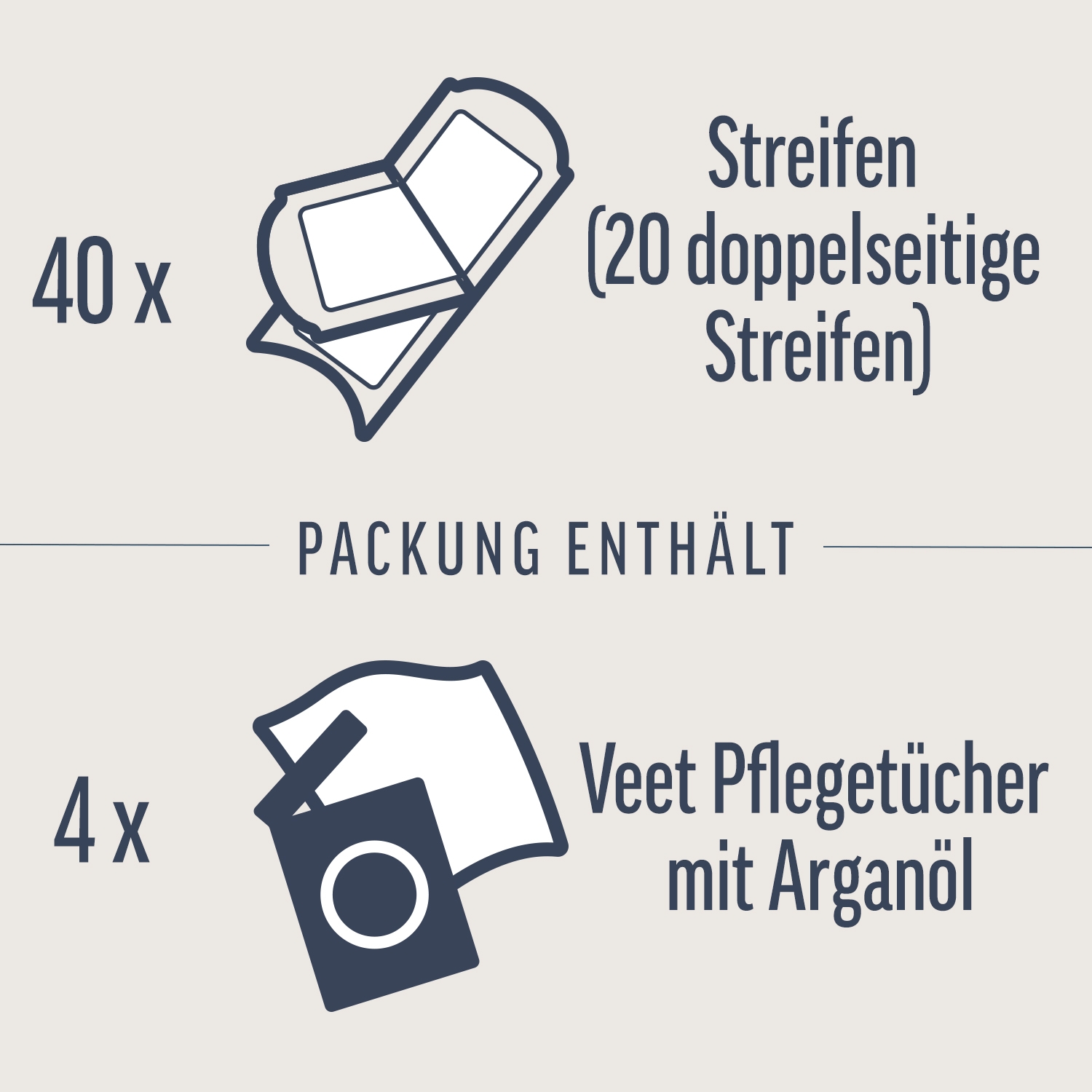 Veet EXPERT Kaltwachsstreifen Beine & Körper, alle Hauttypen, 40 Stück 6