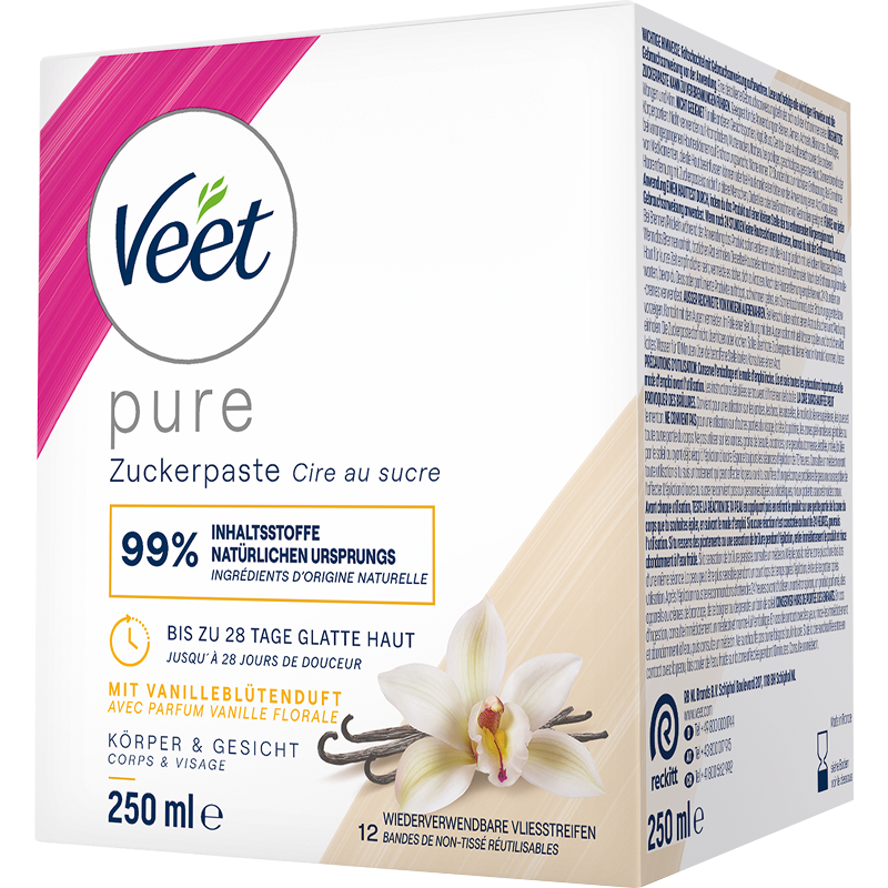 Veet PURE Zuckerpaste Paste Vanille, 250ml 1