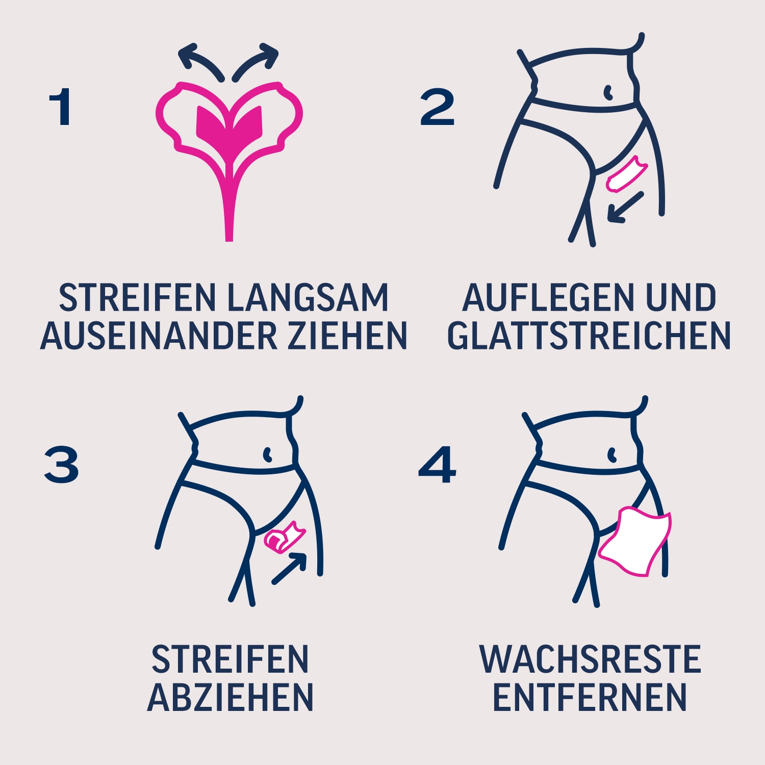 Veet PURE Kaltwachstreifen Bikini & Achseln, sensible Haut, 16 Stück 7