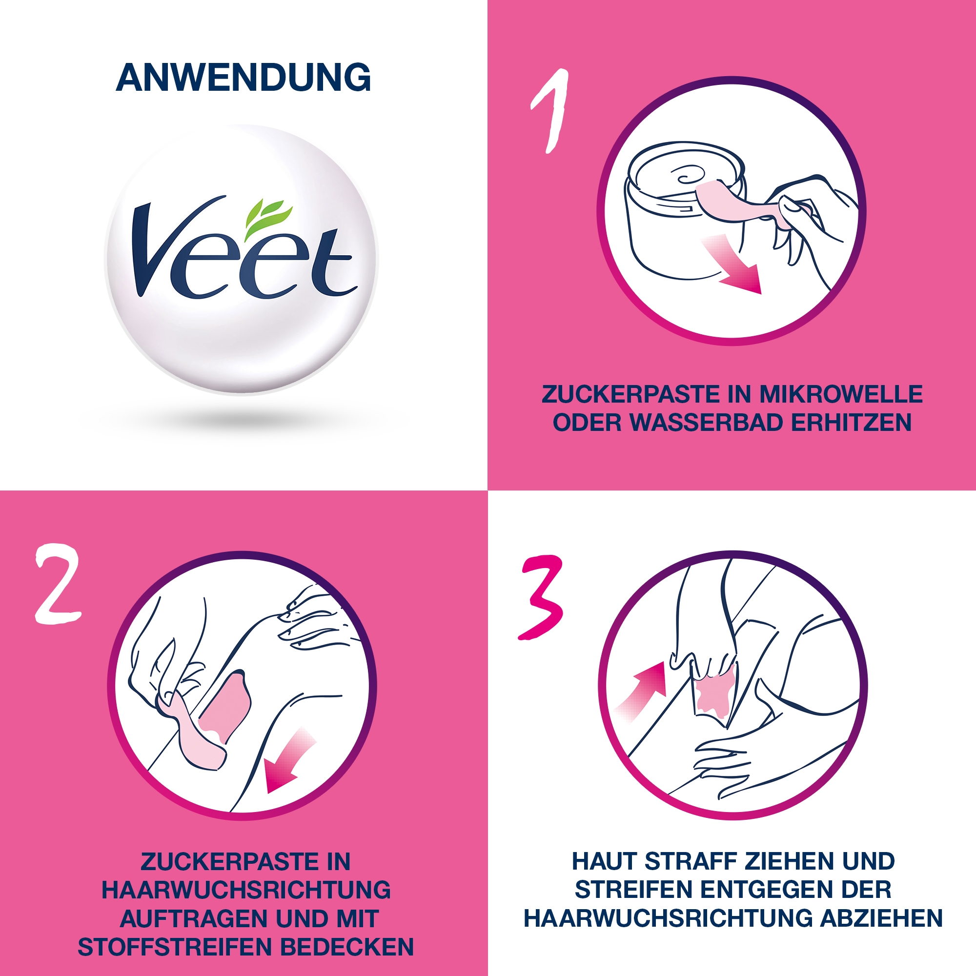 Veet PURE Zuckerpaste Paste Vanille, 250ml 4