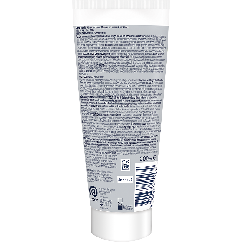 Veet Men Haarentfernungscreme Oberkörper & Beine, normale Haut, 200ml 1