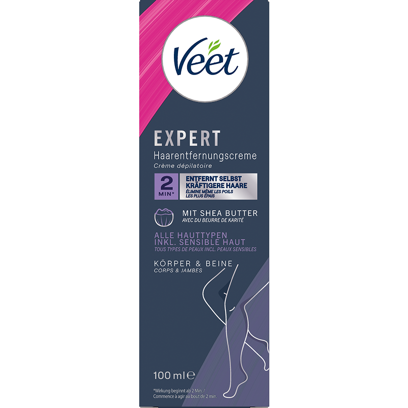 Veet EXPERT Haarentfernungscreme Körper & Beine, alle Hauttypen, 100ml 1