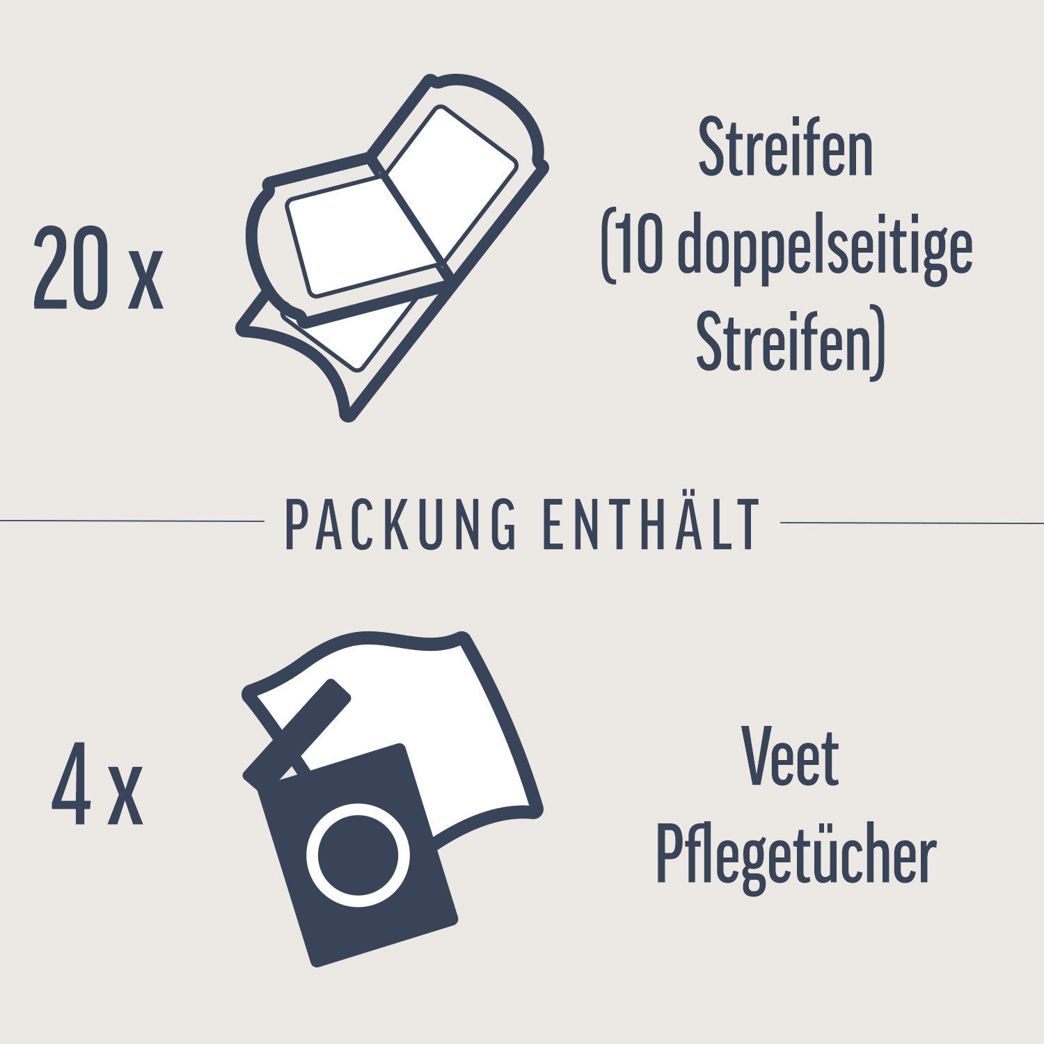 Veet PURE Kaltwachsstreifen Gesicht, sensible Haut, 20 Stück 9