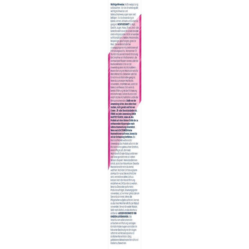 Veet PURE Kaltwachsstreifen Beine & Körper, sensible Haut, 20 Stück 4