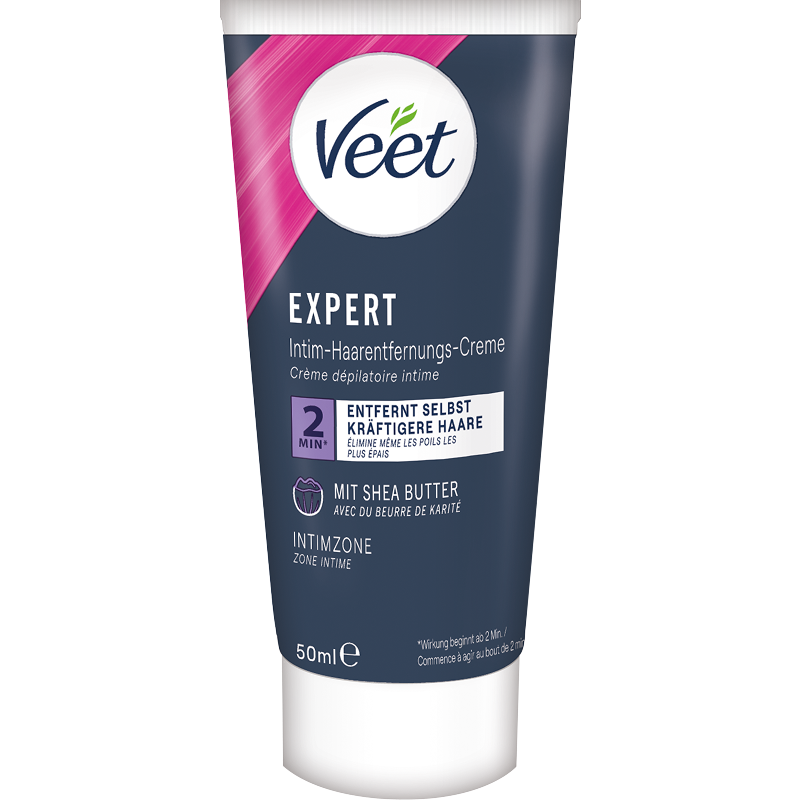 Veet EXPERT Intim-Haarentfernungs-Set, Intim-Haarentfernungscreme + Multi-Benefit Schaum, 100ml 2