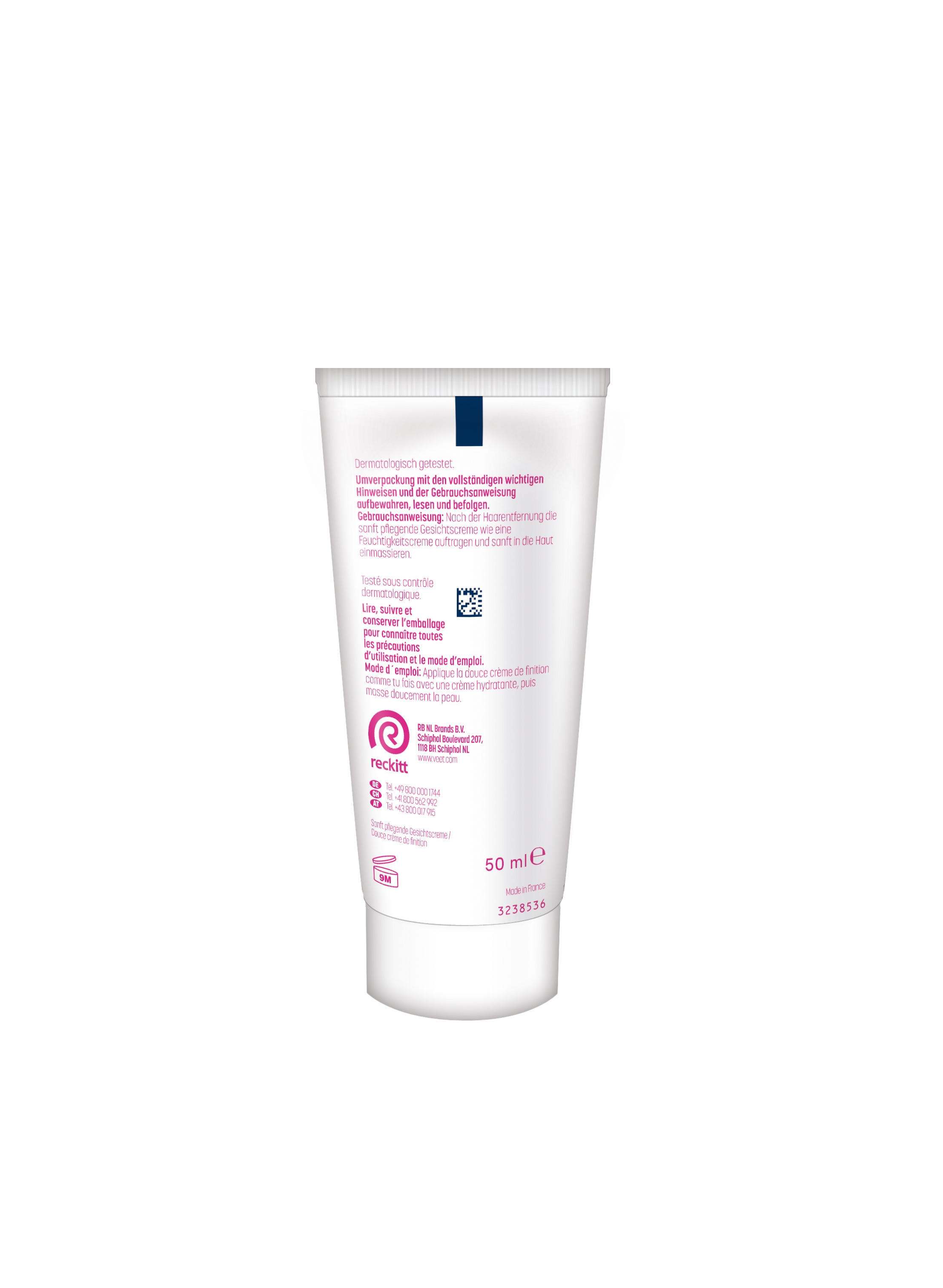 Veet PURE Haarentfernungs-Set Gesicht, normale Haut, 100ml 3