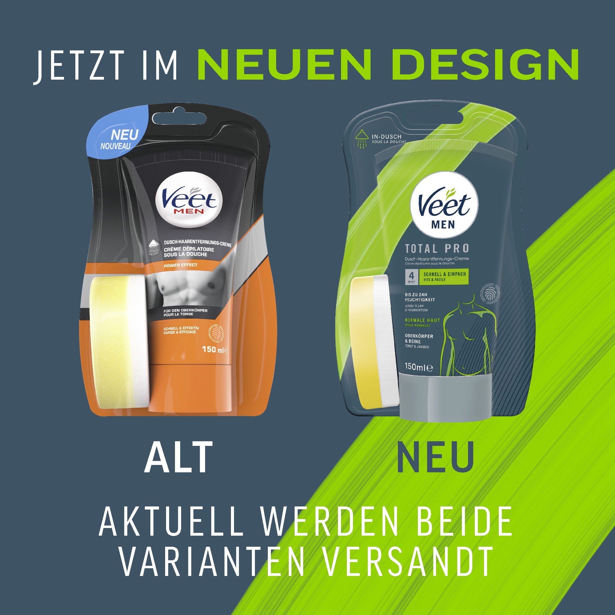 Veet Men Dusch-Haarentfernungscreme Oberkörper & Beine, normale Haut, 150 ml 8