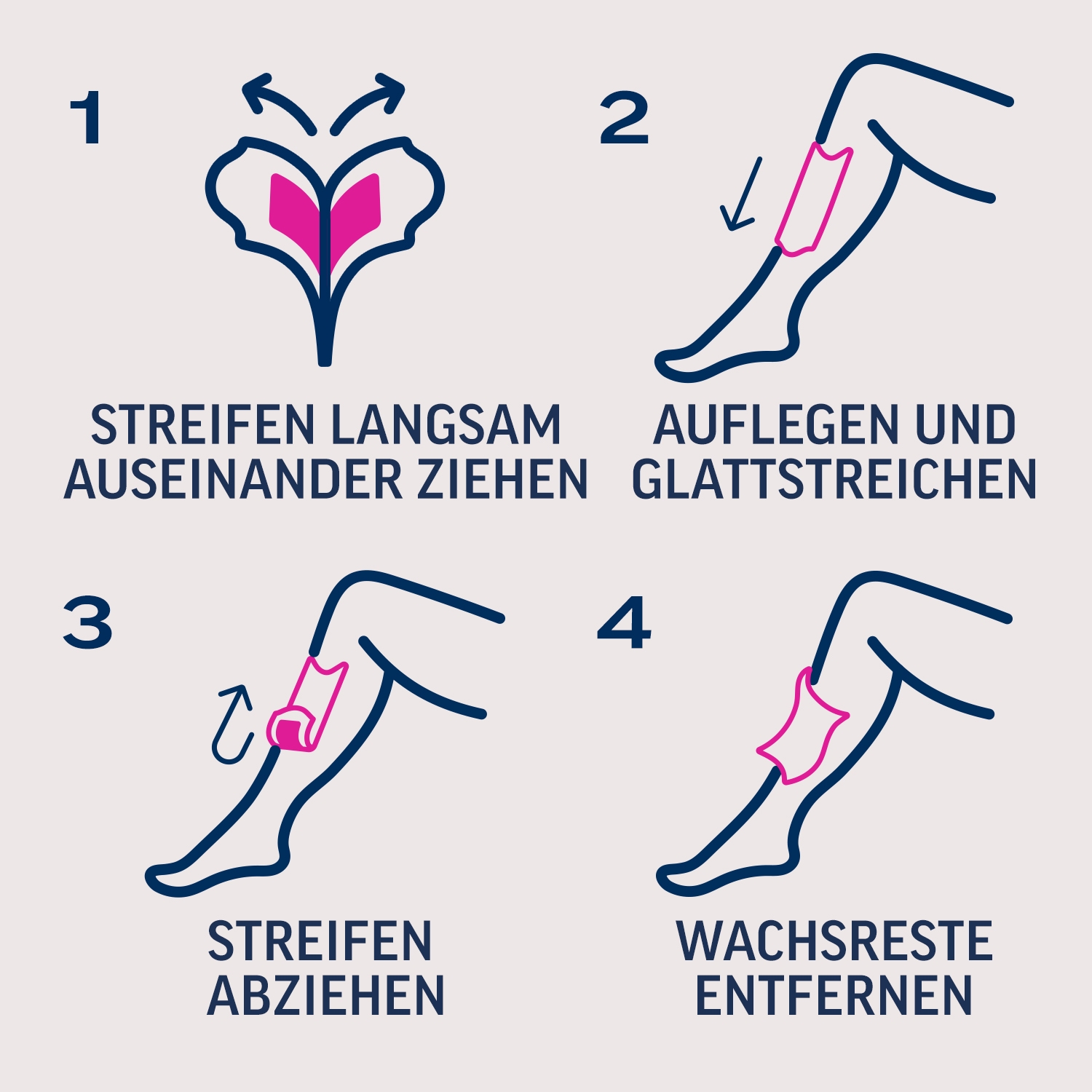 Veet PURE Kaltwachsstreifen Beine & Körper, sensible Haut, 40 Stück 7