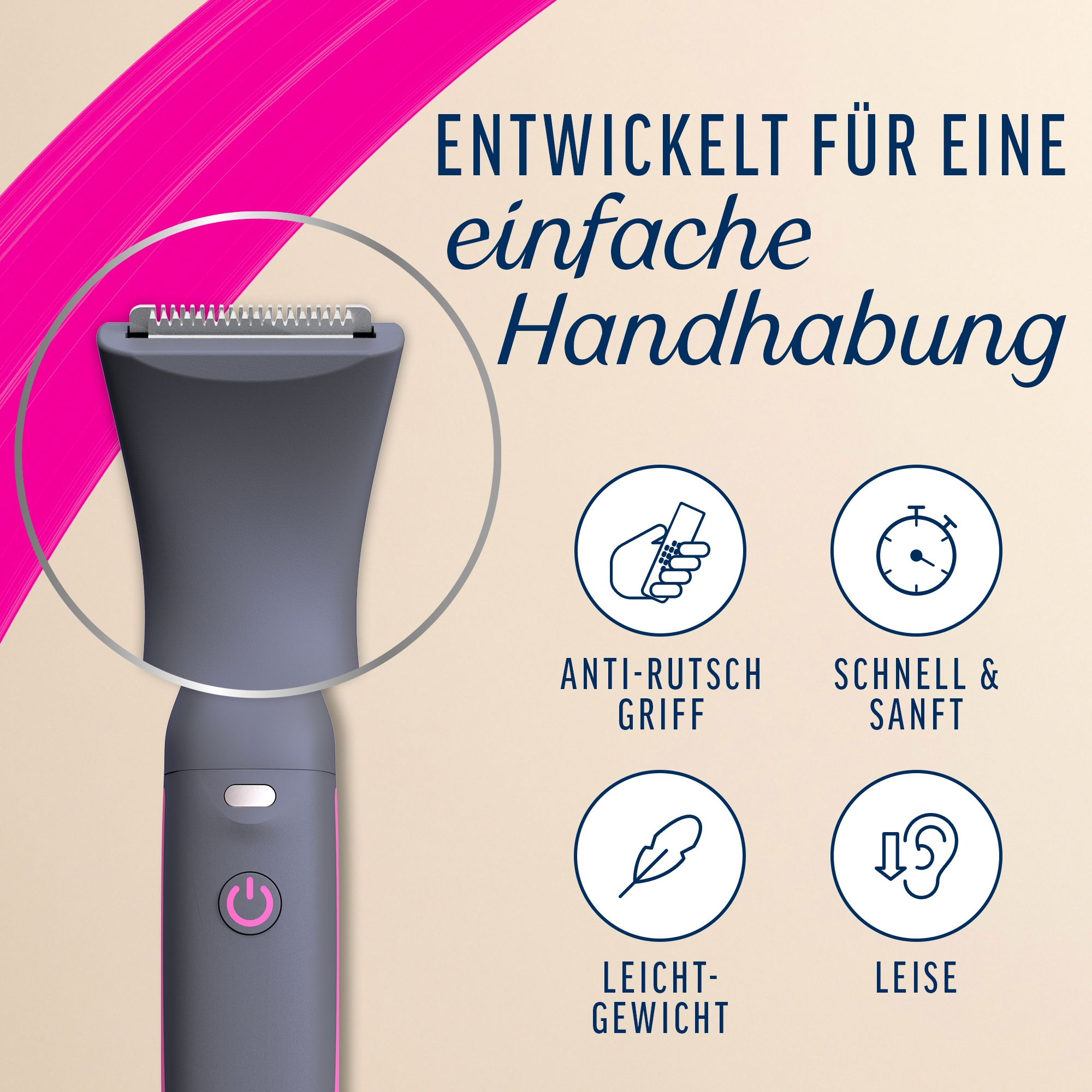 Veet EXPERT All-In-One Trimmer - Trimmer + 2 Trimmerköpfe & 3 Kammaufsätze 5