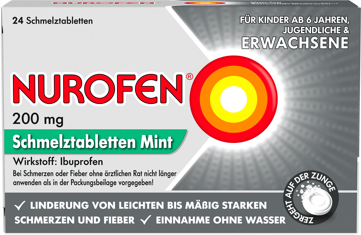 NUROFEN 200 mg SCHMELZTABLETTEN MINT Nurofen
