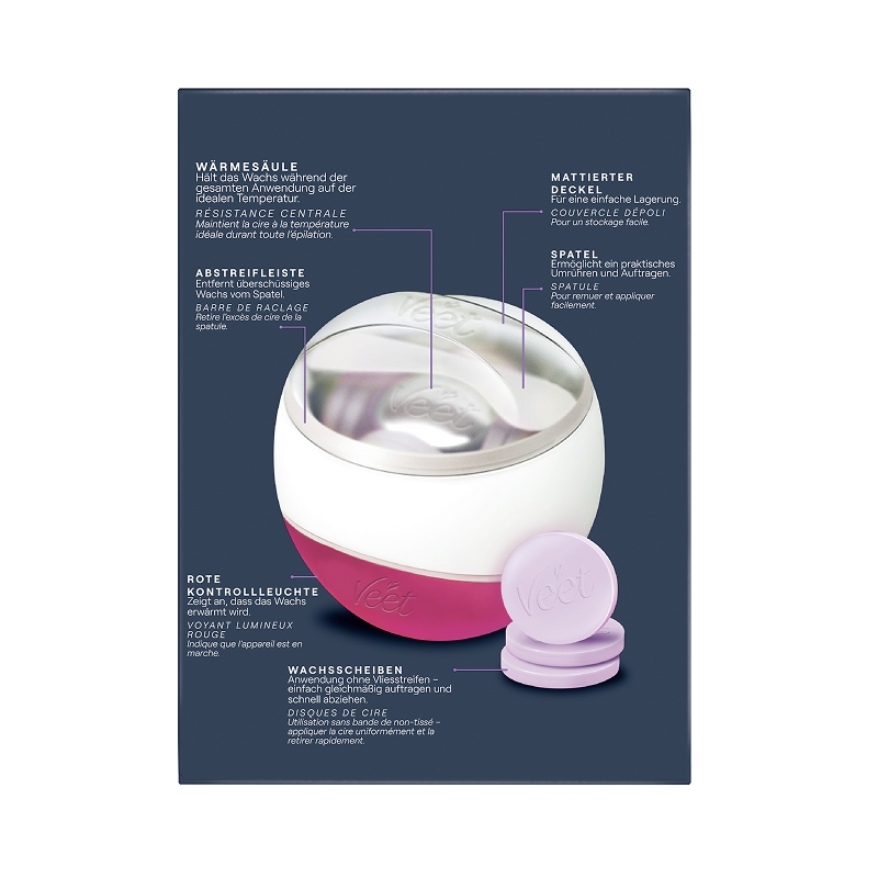 Veet Spawax Elektrisches Warmwachs Starter Set 3