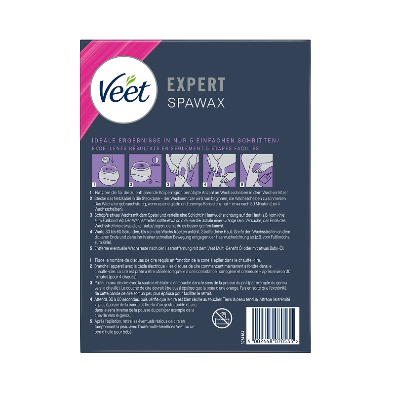 Veet Spawax Elektrisches Warmwachs Starter Set 4