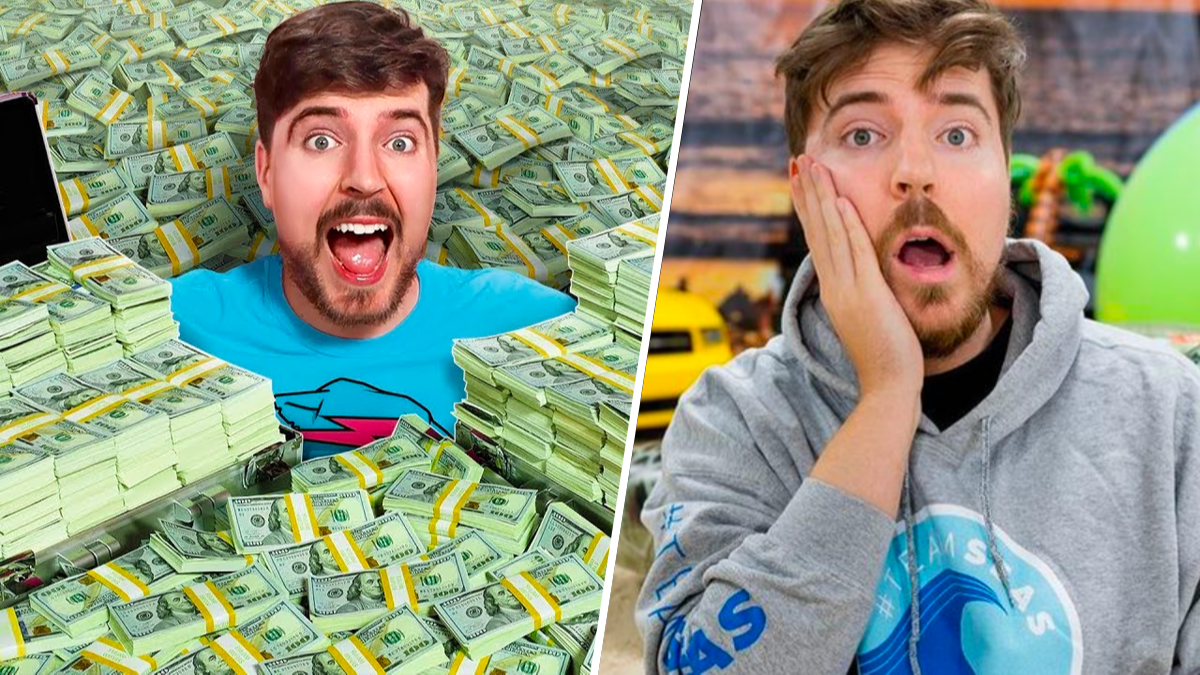 mrbeast and @yeezybusta teamed up to donate 20,000 shoes to school