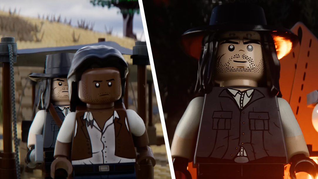 Red dead lego sale