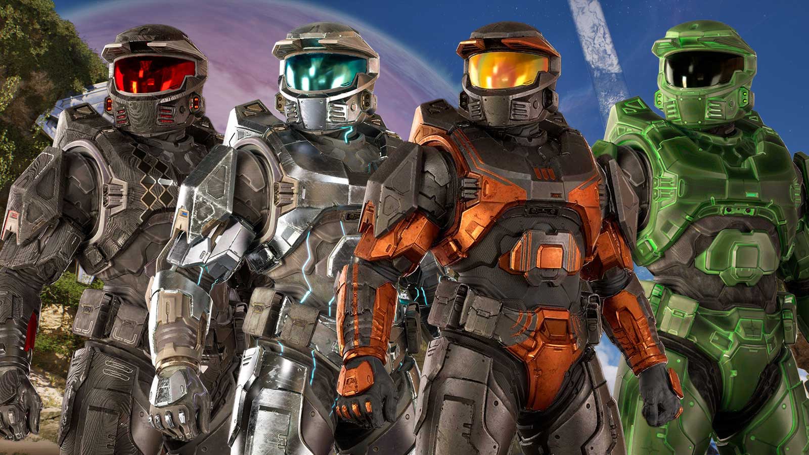 Halo Campaign Evolved Hidden Blade, Silver Anniversary, Sandstone Ancient and Damascus Prototype skins- Credit: Xbox Game Studios