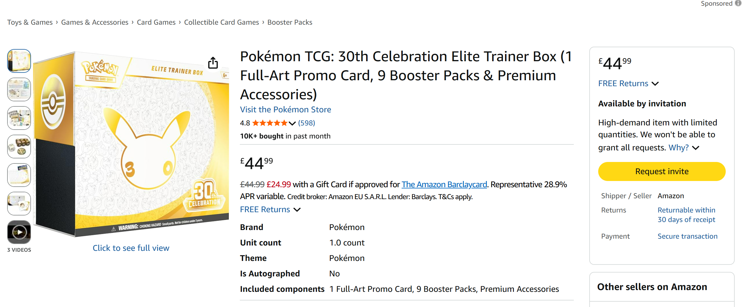 (The Pokémon Company/Amazon UK)