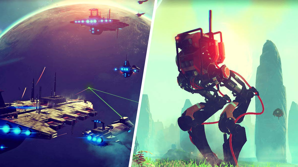 A No Man's Sky player found two planets that are smooshed together