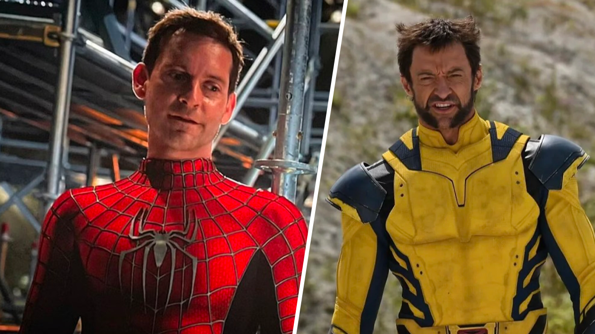 Tobey Maguire's Spider-Man and Hugh Jackman's Wolverine in