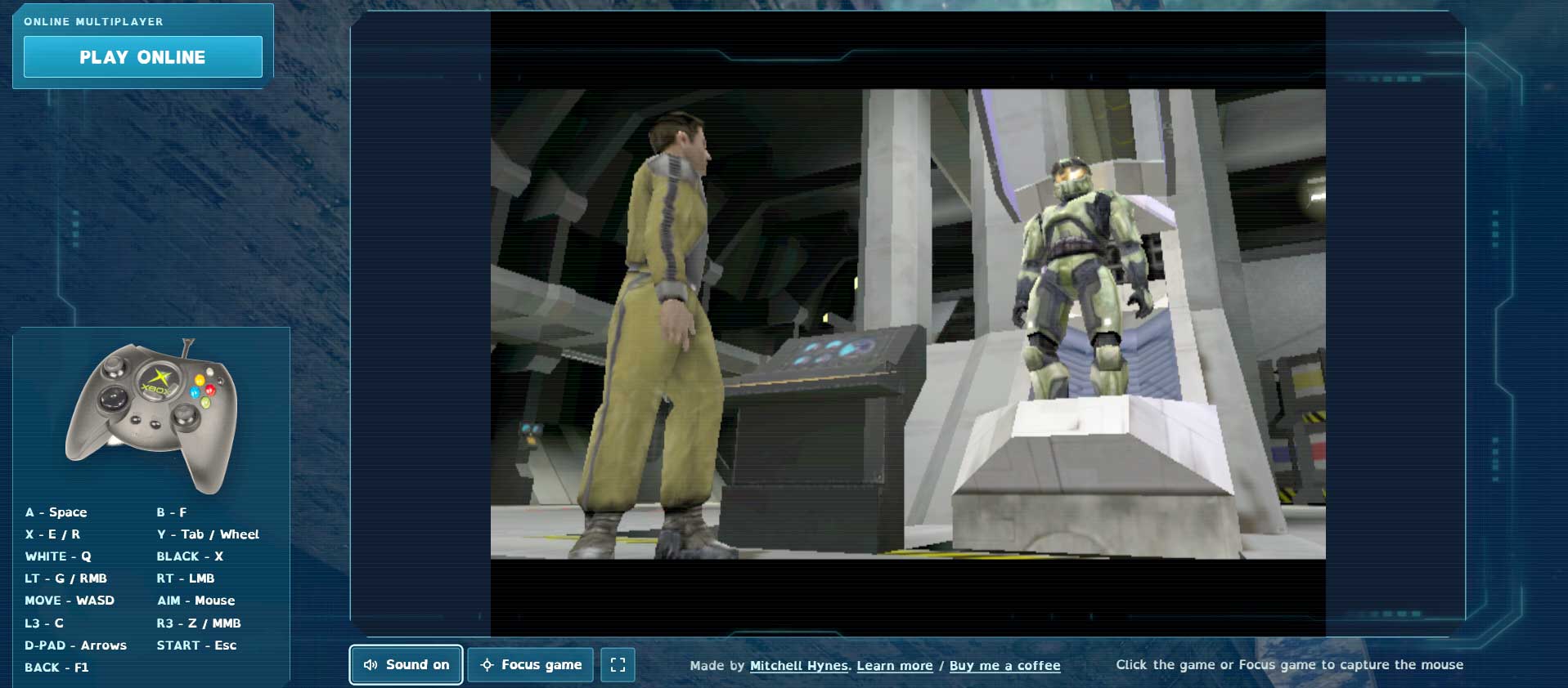 Halo: Combat Evolved in a web browser, Credit: Microsoft/mitchellhynes