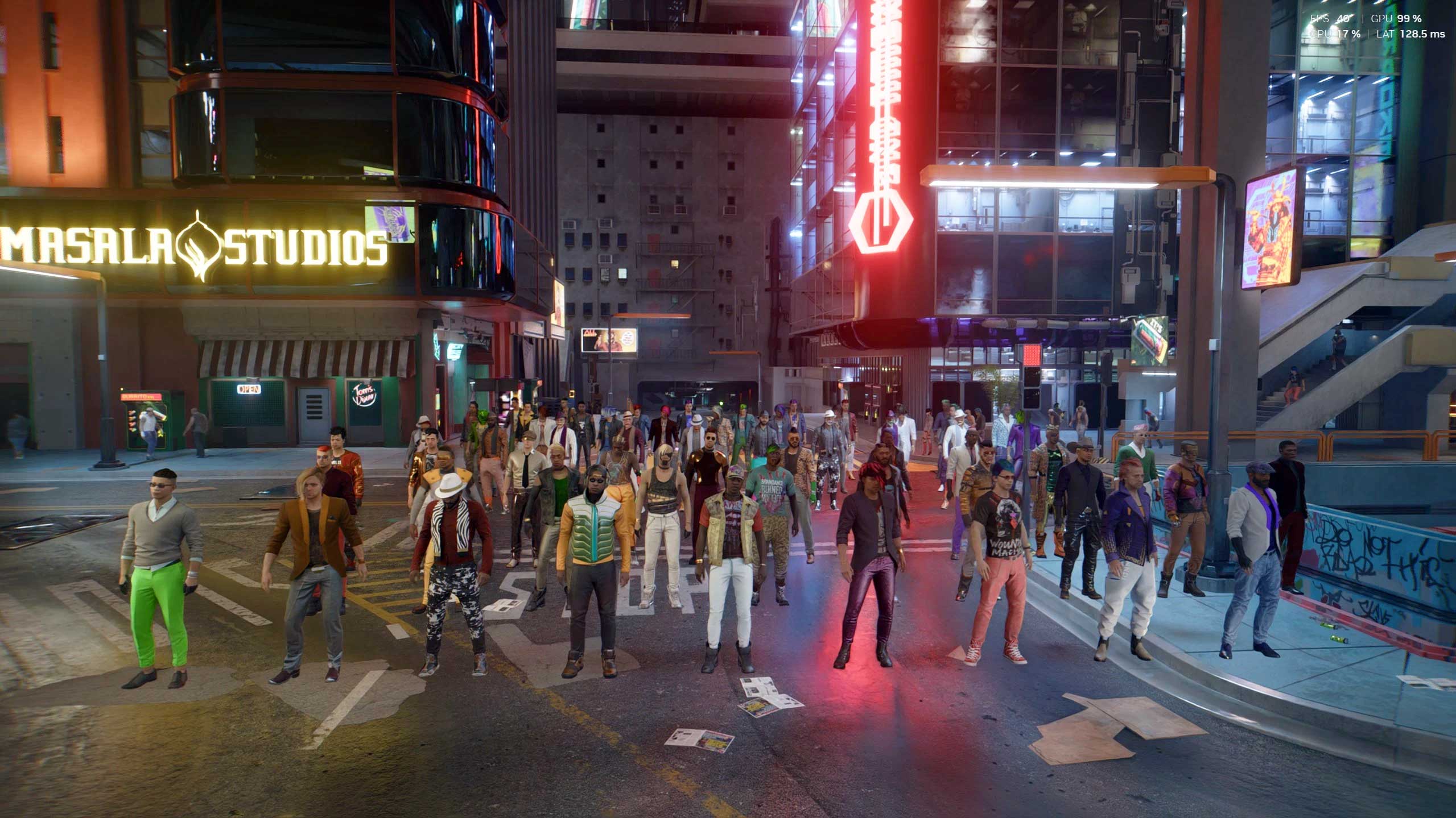 'Crowd Variety Restored' Cyberpunk 2077, CD Projekt/dnbnhlp (Nexus Mods)