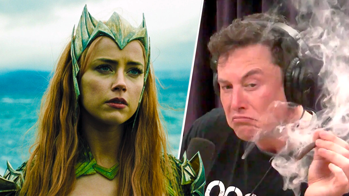 Elon Musk teria ameaçado a Warner para manter Amber Heard em Aquaman