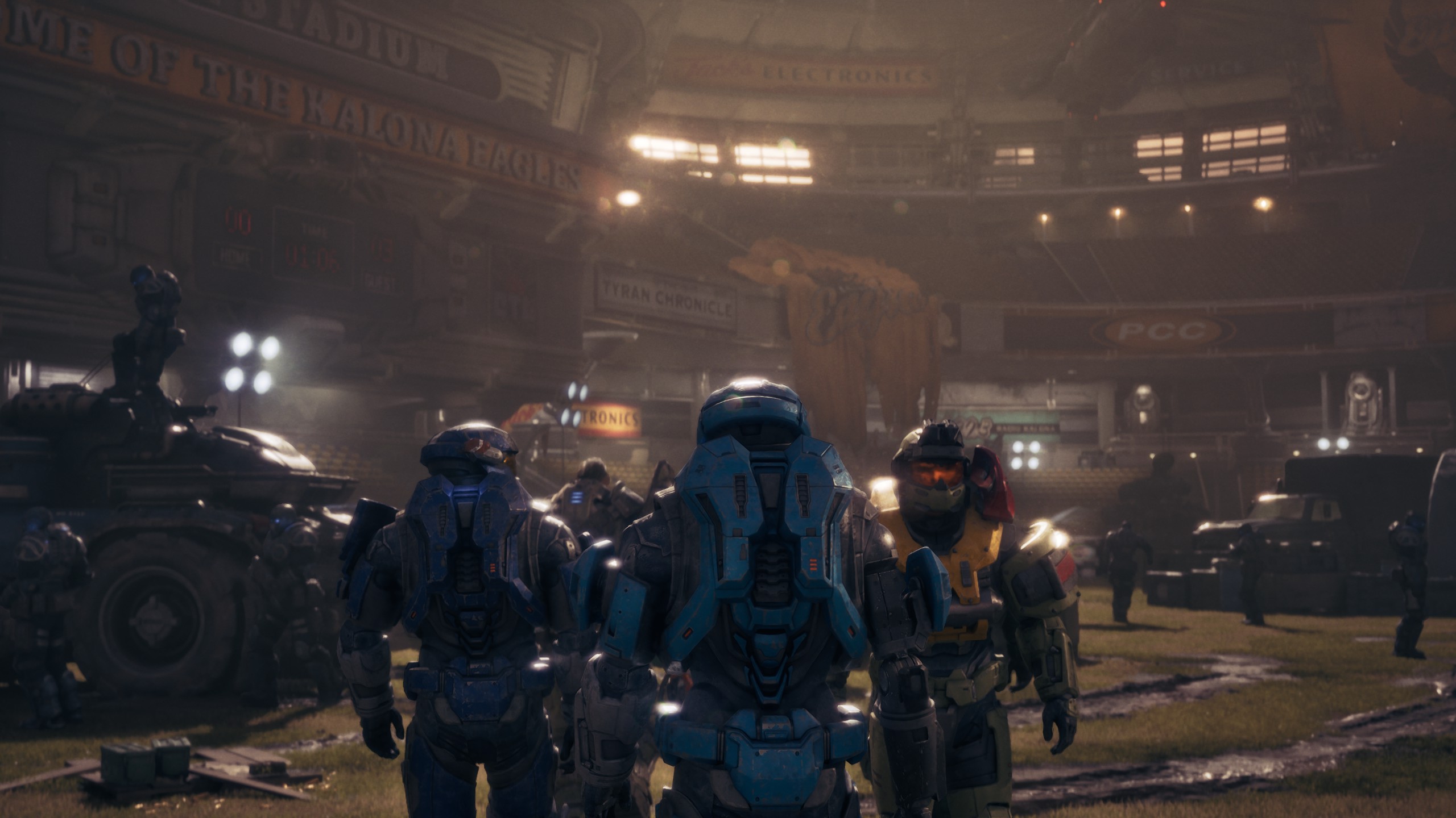 Master Chief and Noble Team modded into Gears of War: E-Day, Credit: WarhammerWorkshop
