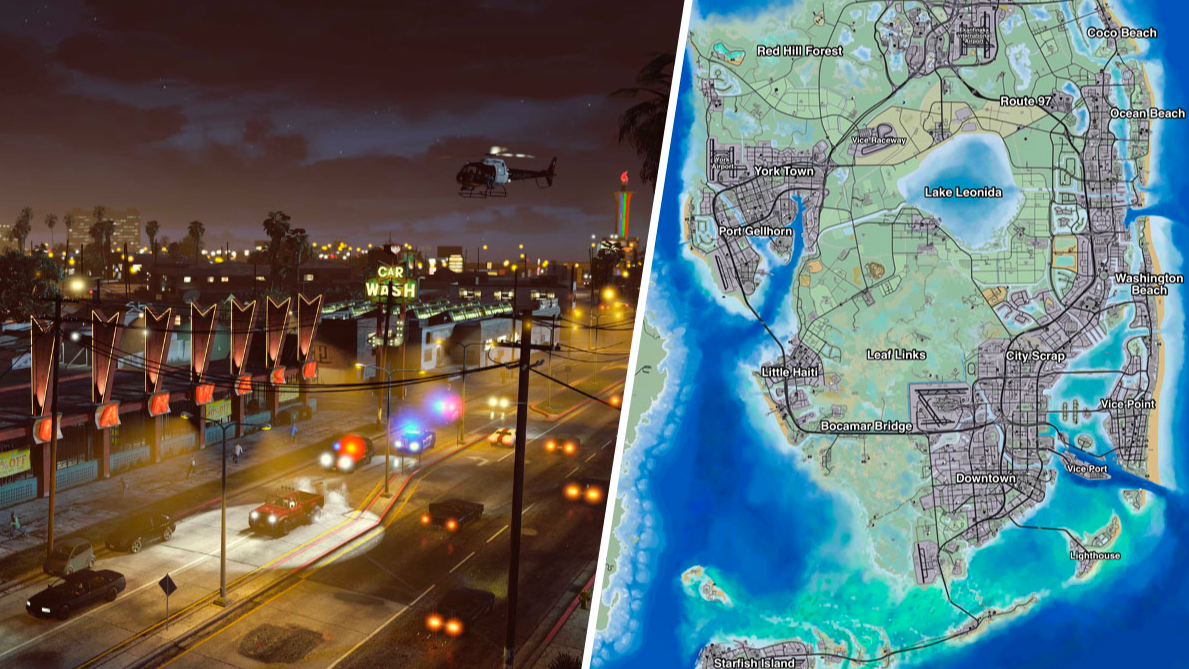 GTA Vice City map vs GTA 6 map: Everything known so far from leaks and  trailer