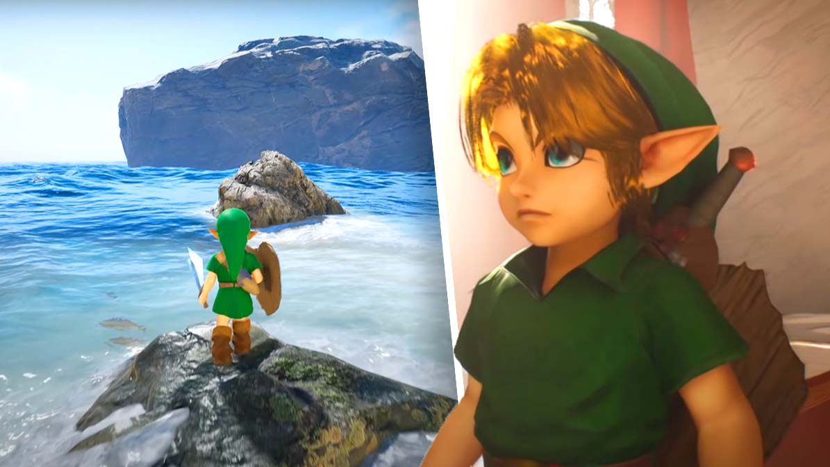 Zelda Ocarina of Time Remake in Unreal Engine, This Ocarina of Time remake  is absolutely gorgeous 😍, By GAMINGbible