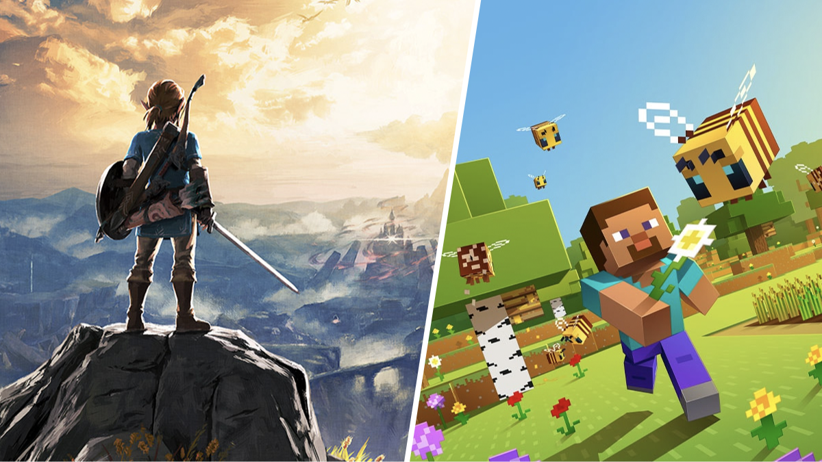 ゼルダの伝説 ブレス オブ ザ ワイルド & Minecraft Building Breath of the Wild in Minecraft【The Legend of