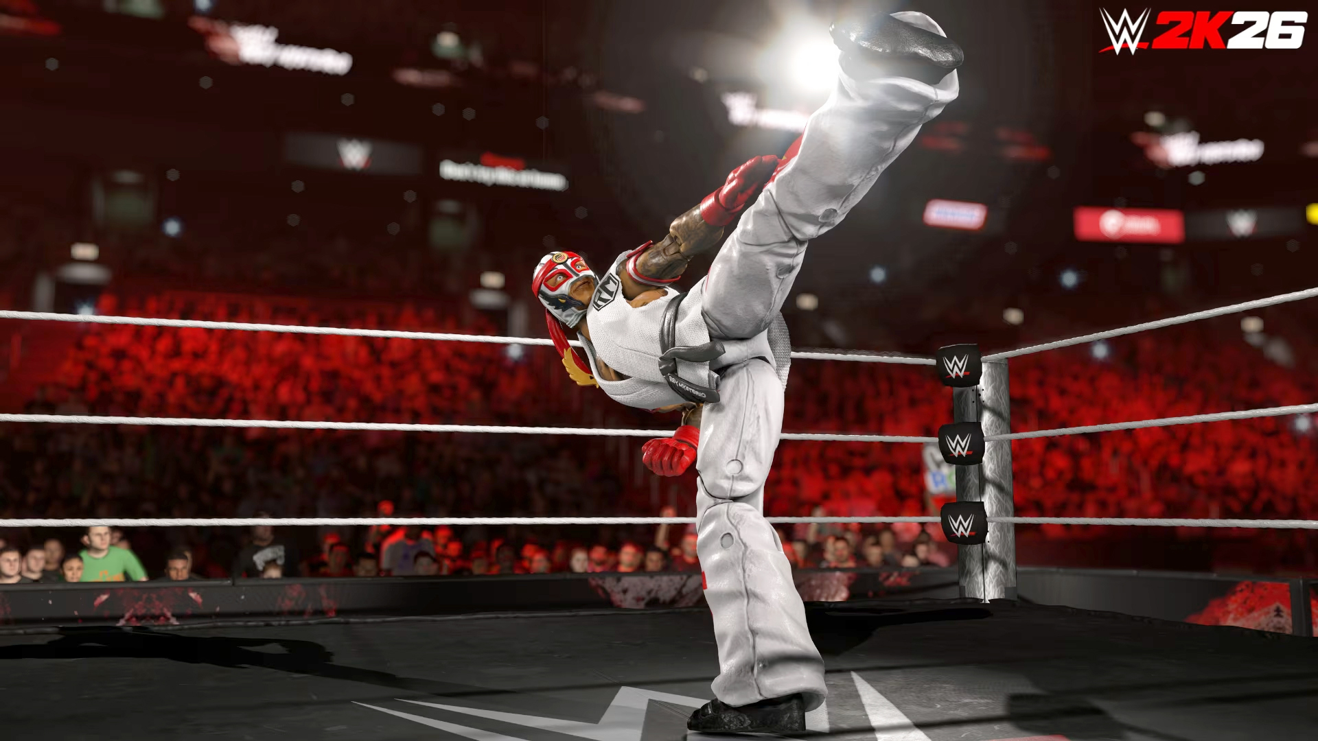 Rey Mysterio as Ryu in WWE 2K26, 2K