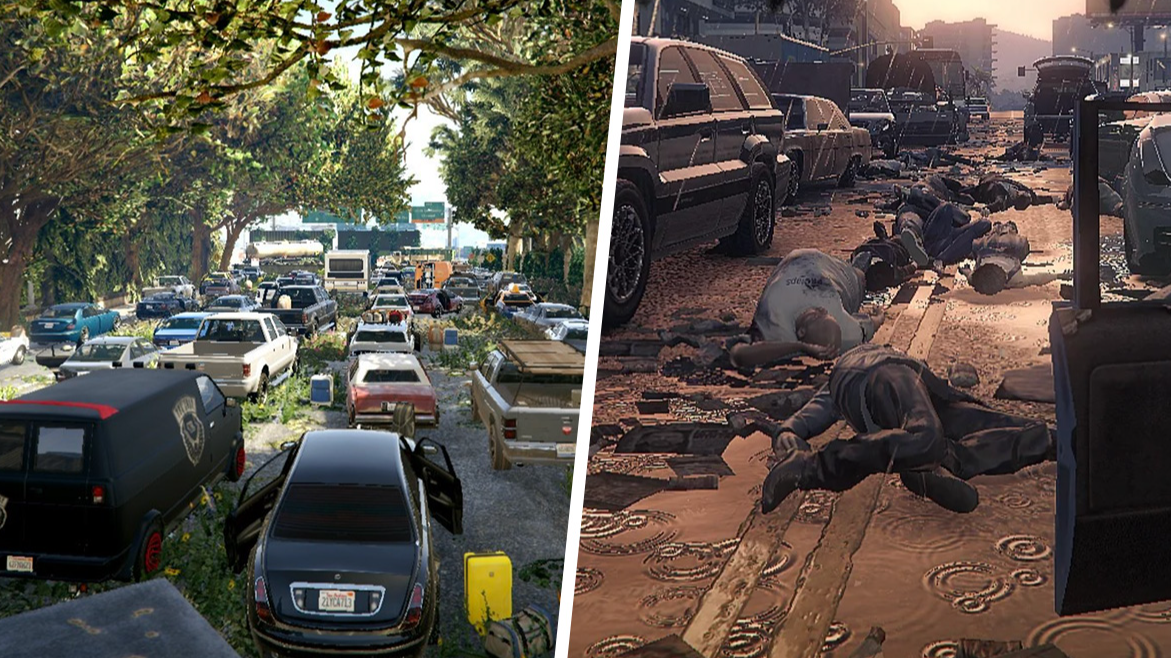 GTA 5 turns into The Walking Dead with spooky zombie apocalypse