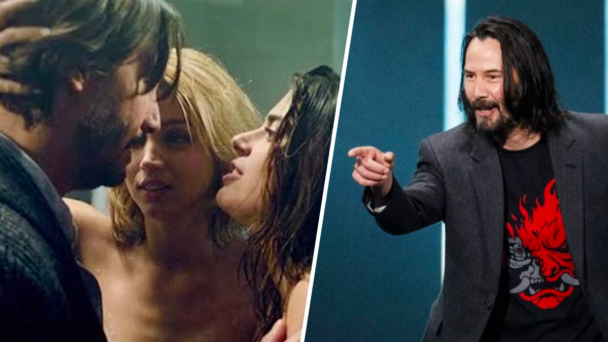 Keanu Reeves was made to film sex scene with directors wife photo