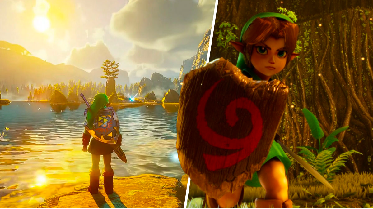 New Zelda Ocarina of Time Fan Remake in Unreal Engine 5 video shows off  Lumen improvements