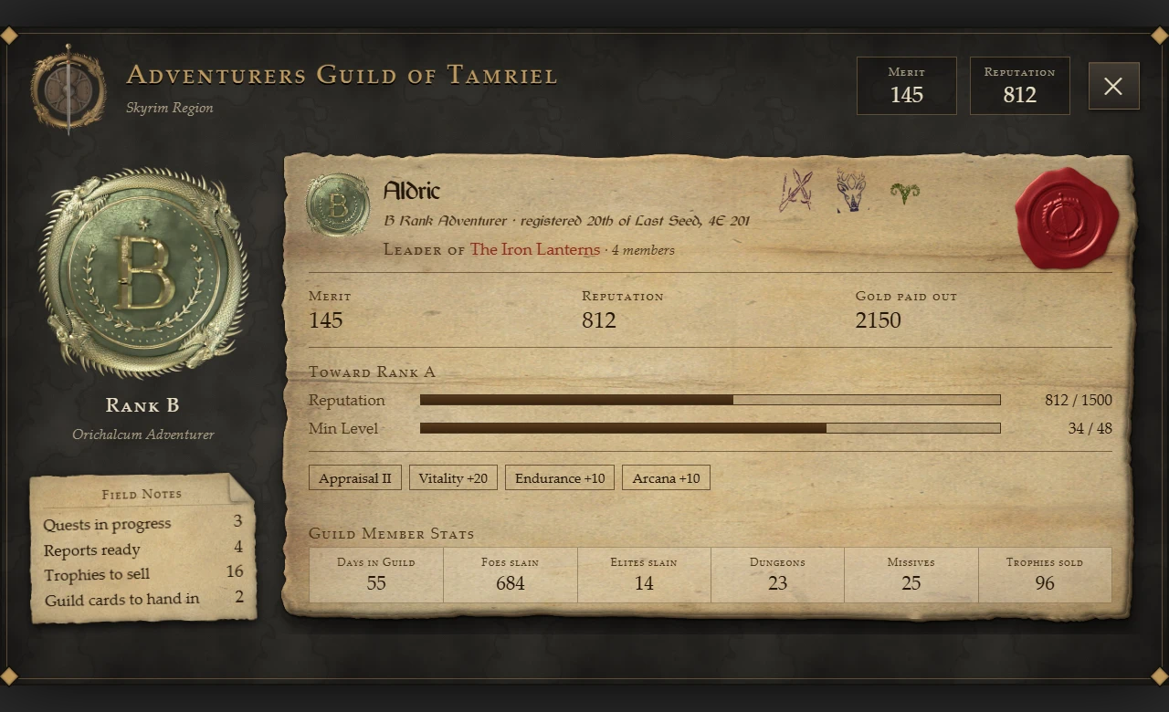 'Adventurers Guild' mod, Credit: urtubesrclogged via NexusMods